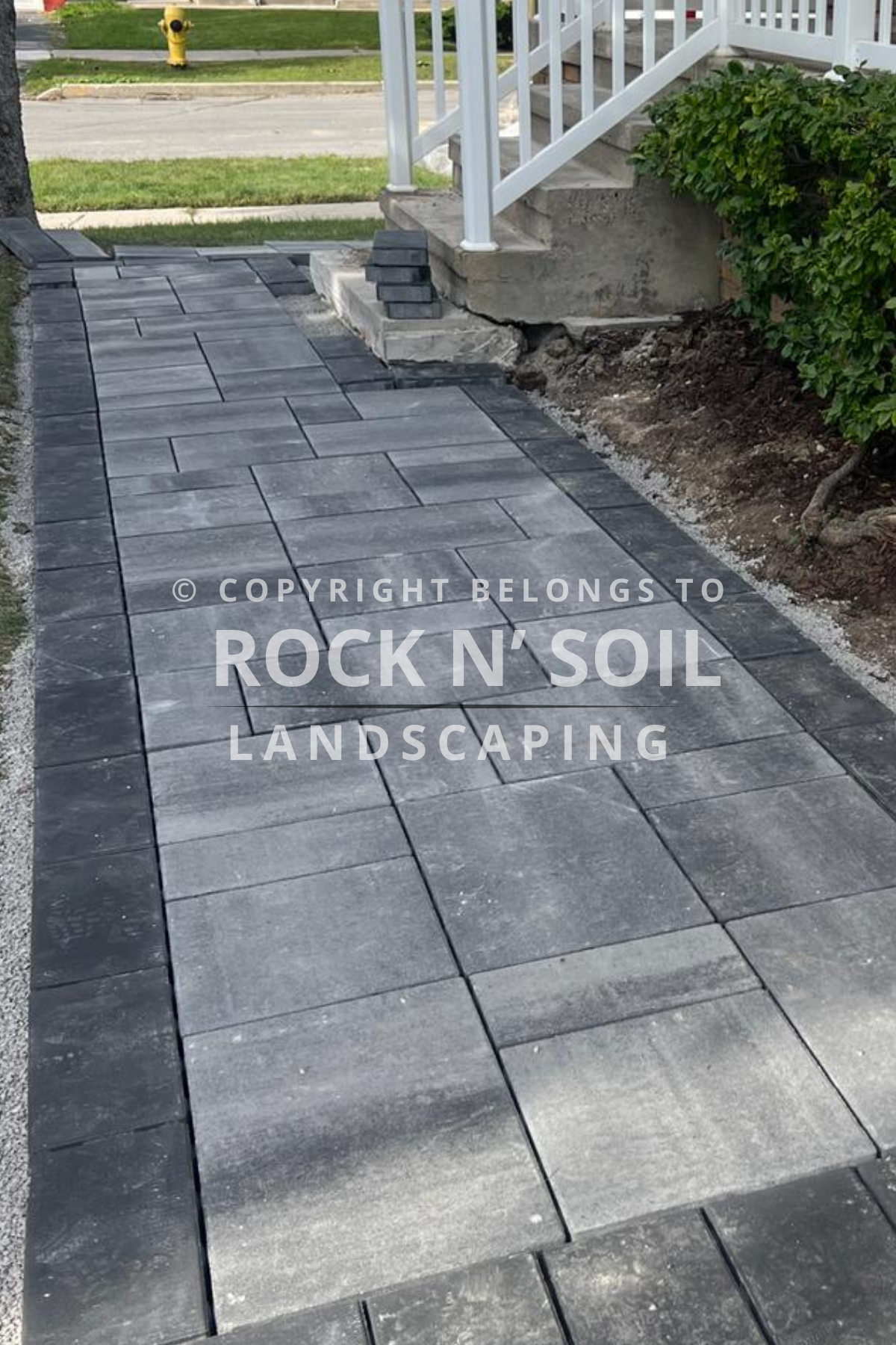 Walkway after interlocking, looking beautiful and professionally finished