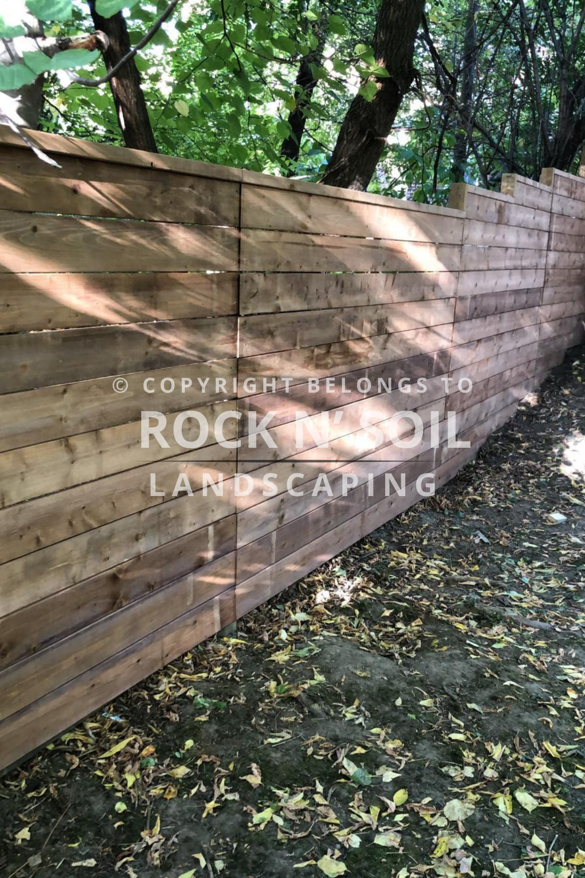 Beautiful and professionally installed new fence