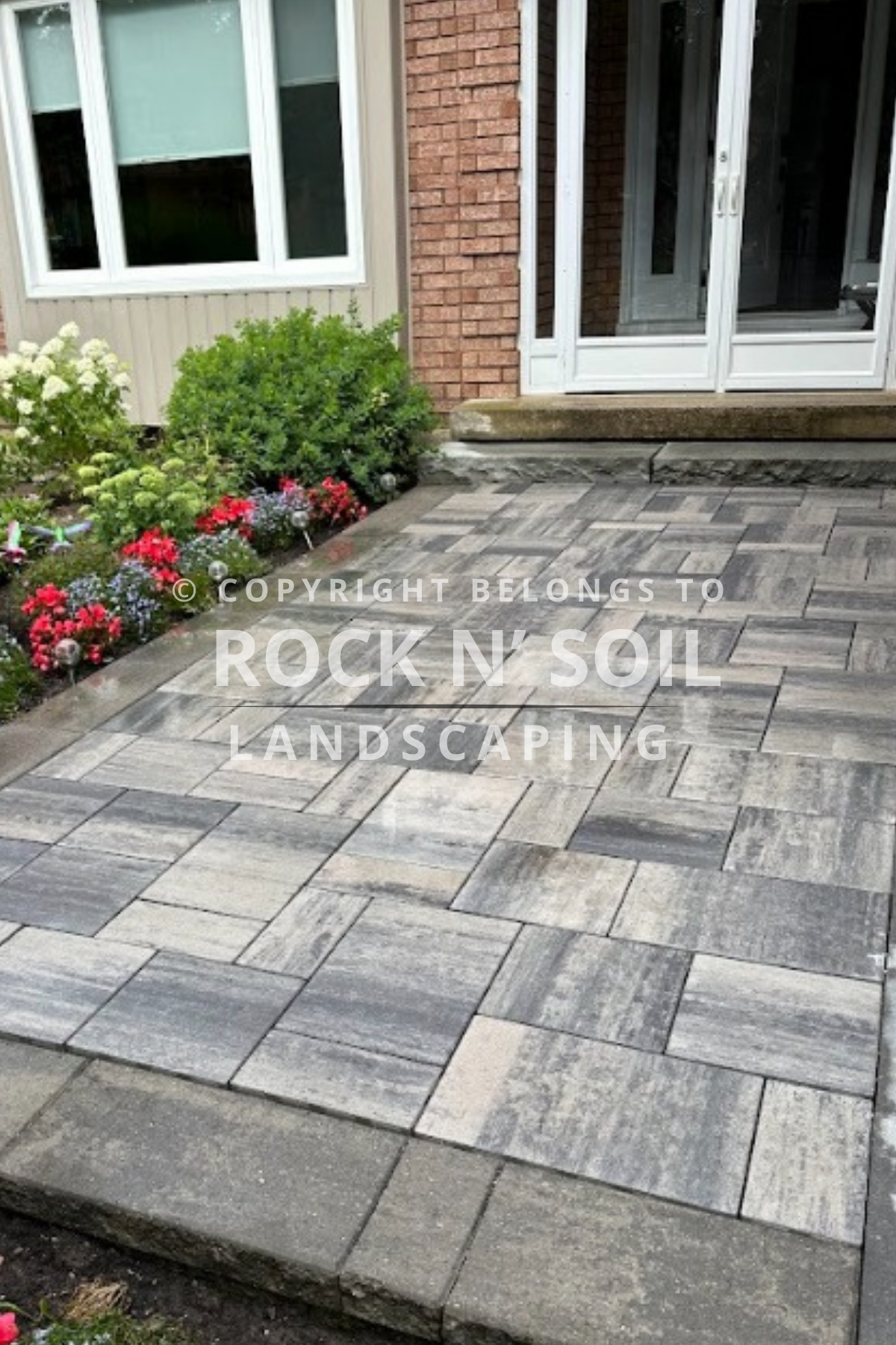 Walkway after interlocking, looking beautiful and professionally finished