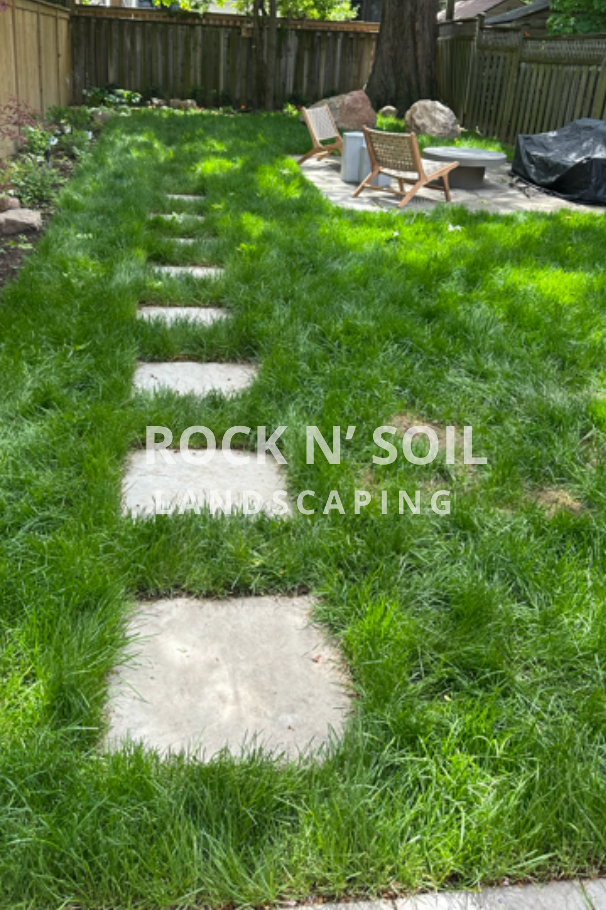 before and after photos, this is the before photo before the grass is well cut, it looks neglected and overgrown