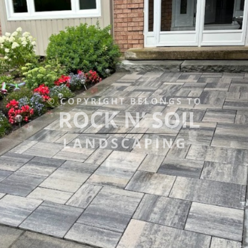 Walkway after interlocking, looking beautiful and professionally finished